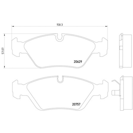 Pagid Brakes Disc Brake Pad, 355006511 355006511